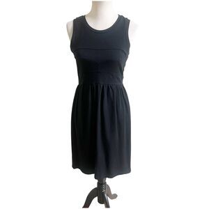 Theory Women’s Sheath Dress Size 8 Black Sleeveless Structured Bodice Office